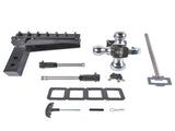 Black Adjustable Trailer Hitch Fits 2.0-Inch Receiver 8" Drop Hitch 08381165