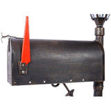Mailbox/Post Light Combination Kit , Post with Mailbox, Fluted Base, Decorative Modern Mailbox with W465P230043