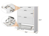 3 drawers, 2 lifters, top panel, shoe cabinet, particleboard, 80*25*120cm, white 77015694
