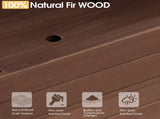 43.5*17.5*44.5 In Fir With Arched Lattice Raised Garden Bed Wooden Planting Frame Carbonized 48982866