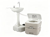 5 Gallon Upgrade Portable RV Toilet with Matching White Lid Ring Waste 83678681