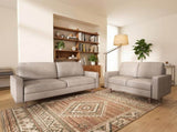Modern Loveseat, 2Seat Polyester Fabric Couch with Tapered Wood Legs, Removable Cushion, Small B2735P610770