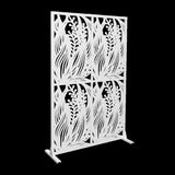 Metal Privacys W3.8Ft X H6Ft Outdoor and Indoor Divider with Free Standing Decorative Privacy W1586P282278