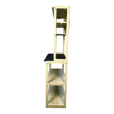 31.5" White and Black color 5-Tier Bakers Rack for Kitchen with Storage, Coffee Bar, Kitchen W1412P230432