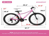 A26261 26 inch's Bicycle, Shock Absorbing Front Fork, 7 - Speed, V - brakes, Mountain Tire, W1856P414853
