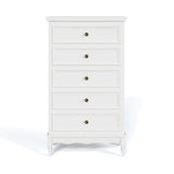 5 Drawer Dresser for Bedroom, Modern Storage Closet Cabinet Organizerwith Solid Wood Legs and B082P232950