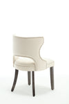 ZUN Hengming velvet chair, hollowed out with rivets on the back, solid wood legs suitable for W212107683