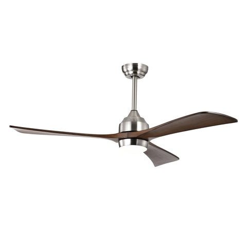 ZUN 52" Ceiling Fan with Lights Remote Control,Quiet DC Motor 3 Wood Blade Ceiling Fans 6 Speed W1592P153461