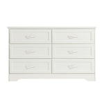 ZUN Modern 3 Drawer Bedroom Chest of Drawers with 6 Drawers Dresser, Clothes Organizer -Metal Pulls for W1668P162671