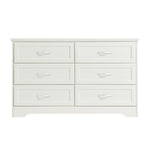 ZUN Modern 3 Drawer Bedroom Chest of Drawers with 6 Drawers Dresser, Clothes Organizer -Metal Pulls for 95417038