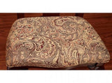 Formal Classic Set of 2pc Arm Chairs Dining Room Cherry Solid wood Damask Print Fabric Seat B011P248054