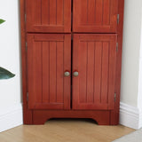 4-Tier 72" Corner Kitchen Pantry Storage Cabinet with 8 Doors Tall Storage Cabinet, Corner Cabinet W2275P269082