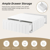 ON-TREND Elegant TV Stand Arched Design for TVs Up to 80", Modern Dual Purpose Coffee Table N721P329091K