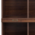 ZUN 10-shelf Bookcase,Walnut W331P236404