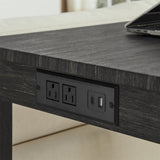 59 Inch Bar, Dining, Sofa with Power Outlet, 3 Upholstered Stools, 4 Piece Bar 64149332