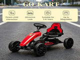 Red Kids Pedal Go Kart Swing Axle & Shock-Absorbing Wheels, Promote Kids Physical Exercise While 44398318