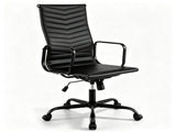 Ergonomic PU Leather High Back Office, 4" Height Adjustable & 90&deg-110&deg Rocking Executive Desk 59251491