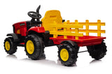 ZUN Ride on Tractor, 12 V Battery Powered Electric Vehicle Toy w/Remote Control,music, LED Lights, W1760P155332