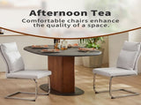 Dining chair set modern leather imitation soft cushion dining chair, with soft cushion 31912882