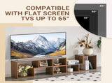 2 Pieces Cube TV Stand,Free Combination Gaming Entertainment Center Media Stand,Open Storage W3875P397178