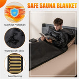 Infrared Sauna Blanket for Home Use with Armholes Wraps and Sauna Bag 37225164