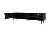 Wengue TV Stand Multistorage with a Door and Open Storage B062P290225