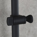 Stainless Steel Black Shower Sliding Bar 31.5 Inches for Bathroom Drilling-free 60047819