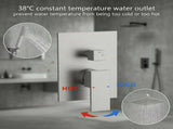 Male NPT Brushed Nickel Shower System, Shower Faucet Set for Bathroom Shower Fixtures with 10 Inch 87854827