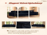 FX-P11-BK 87.4 Inches Modern Sofa Couch for Living Room, 3 Seater Upholstered Sofa with W576P360580