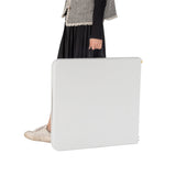 4ft Foldable Lift Patio Plastic Table White 23561282