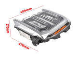 LED Headlight Assembly FO2502432 Fit for 2023-26 Ford F250 F350 Super Duty Left Side 63197706