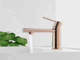 Rose Gold Single Handle Bathroom Faucet for 1 or 3 Holes ,Fountain and Flow Mode Two-in-one 54826662