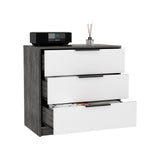 Kaia 3 Drawers Dresser, Superior Top -Smokey Oak / White B07092022