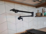Pot Filler Faucet Wall Mount,Commercial Kitchen Faucet Folding Stretchable with Double Joint Swing 00291478