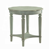 Antique Green End Table with Shelf B062P209080