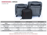 Luggage 2-piece backpack set gray 33255015