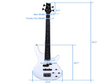 Exquisite Stylish IB Bass with Power Line and Wrench Tool White 52134295
