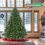 ZUN 7ft Pre-Lit Artificial Holiday Christmas Tree for Home, Office,Party Decoration w/700 Warm White W2773P197086