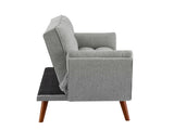New Design Linen Sofa Furniture Adjustable Backrest Easily Assembled Recliners-GRAY 38632181