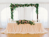 7.2FT Wooden Wedding Arch, Square Wood Arch Wedding Arbor Backdrop Stand for Indoor Outdoor Ceremony 99053327