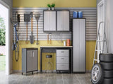 Floating Garage Cabinet in Dark Gray B365P410806
