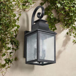 ZUN Large Outdoor Wall Lamps With Glass 44025794