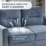 Couch Comfortable Sectional Couches and Sofas for Living Room Bedroom Office Small Space W2121137322