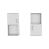 Oba 2-Pc Wall-Mounted Bathroom Medicine Cabinet with Open and Closed Storage B200P188845