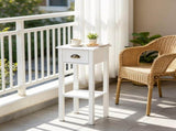 White 2-Pack 2-Tier Side Tables Nightstand with Open Shelf for Living Room End Table Decor 63697049
