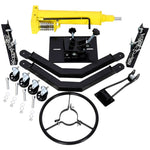 ZUN 1660lbs Transmission Jacks Quick Lift Dual Spring , Hydraulic Transmission Jack 2 Stage Hydraulic w/ W46557316