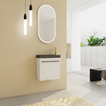 ZUN 20'' Floating Wall-Mounted Bathroom Vanity with Resin Sink & Soft-Close Cabinet Door W999P143207