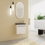 ZUN 20'' Floating Wall-Mounted Bathroom Vanity with Resin Sink & Soft-Close Cabinet Door 35739830