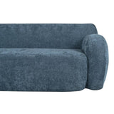 U_Style 81.5" Minimalist Compression Sofa, Curved Design, 3-Seater Casual Sofa for Living Rooms, N711P192002C