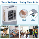 ZUN 3 in 1 Portable Evaporative Cooler,Indoor,Outdoor,2647CFM Personal Air Cooler with remote control 61642230